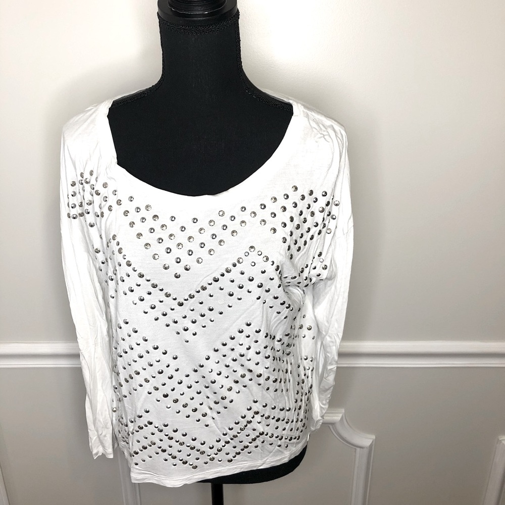 INC top with decorative embellishments